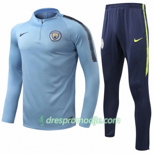 Manchester City Komplet Sweatshirts Plava 2018/19 Manchester City Komplet Sweatshirts Plava 2018/19